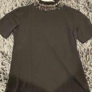Safety Pin Neck shirt, Size M